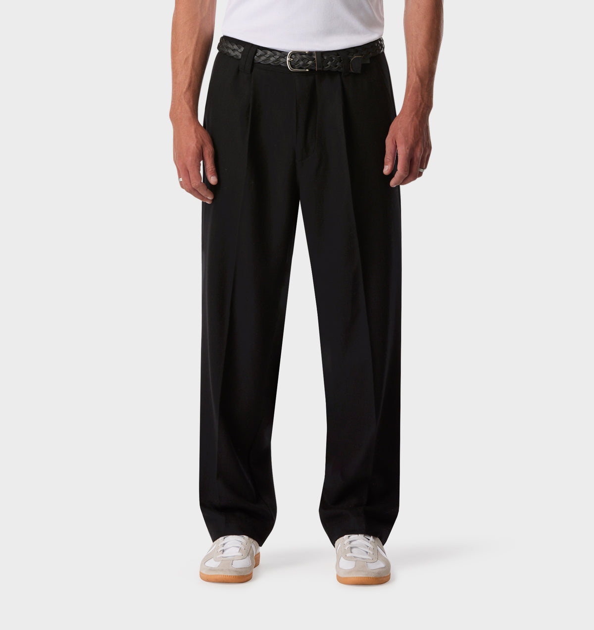 Winston Pant - Black Wool