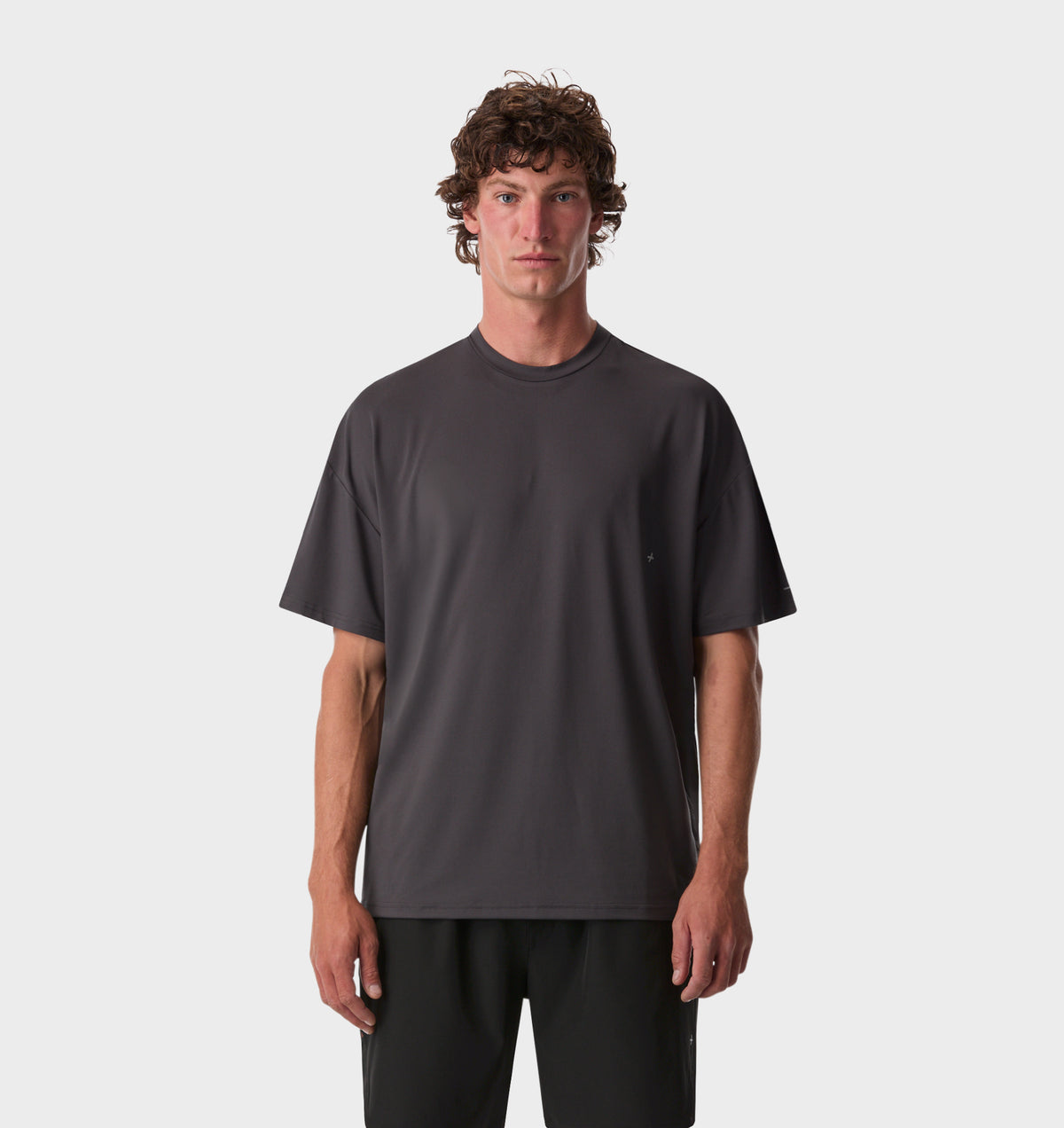 Active Box Tee - Charcoal