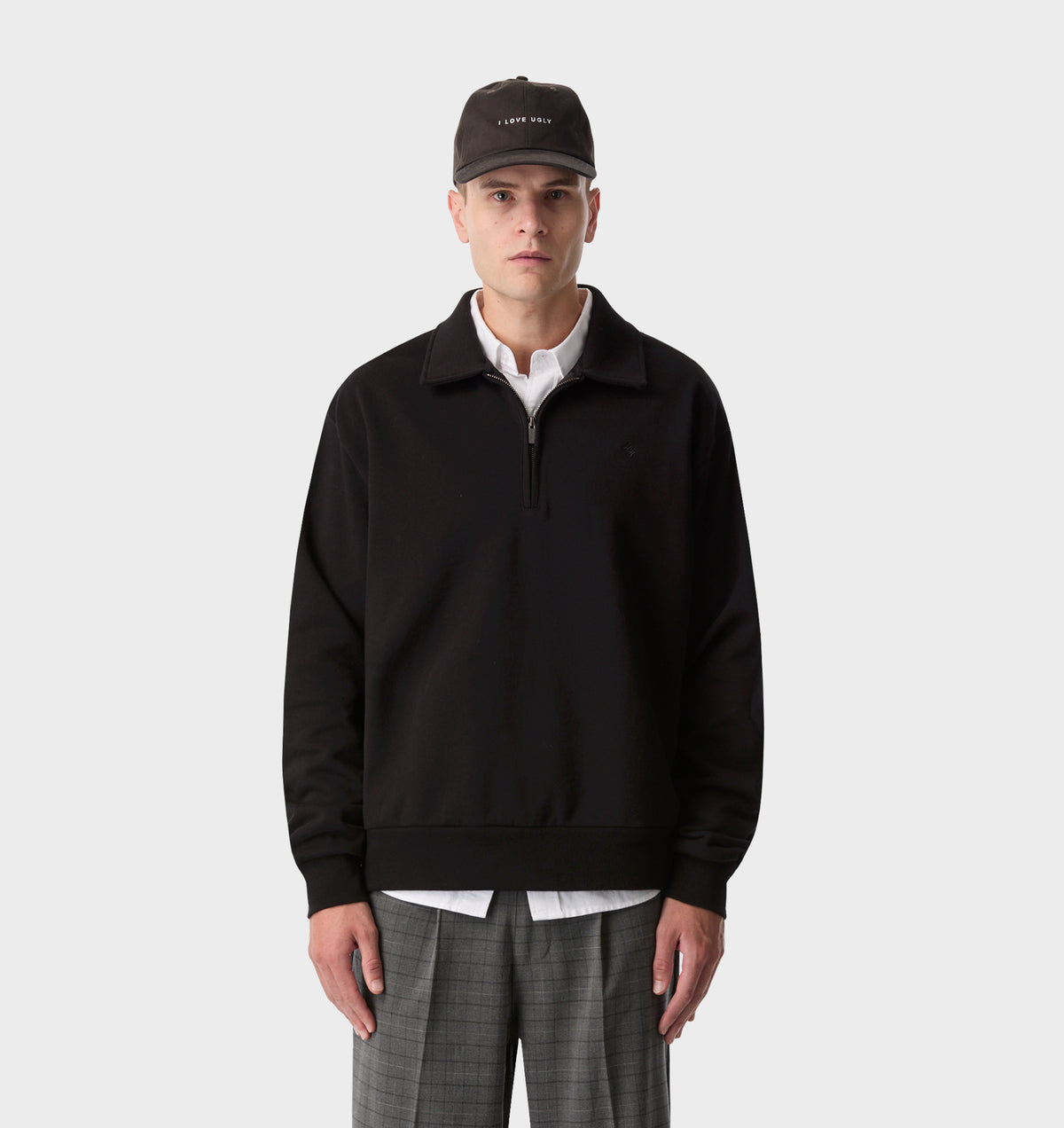1/2 Zip Pullover - Black