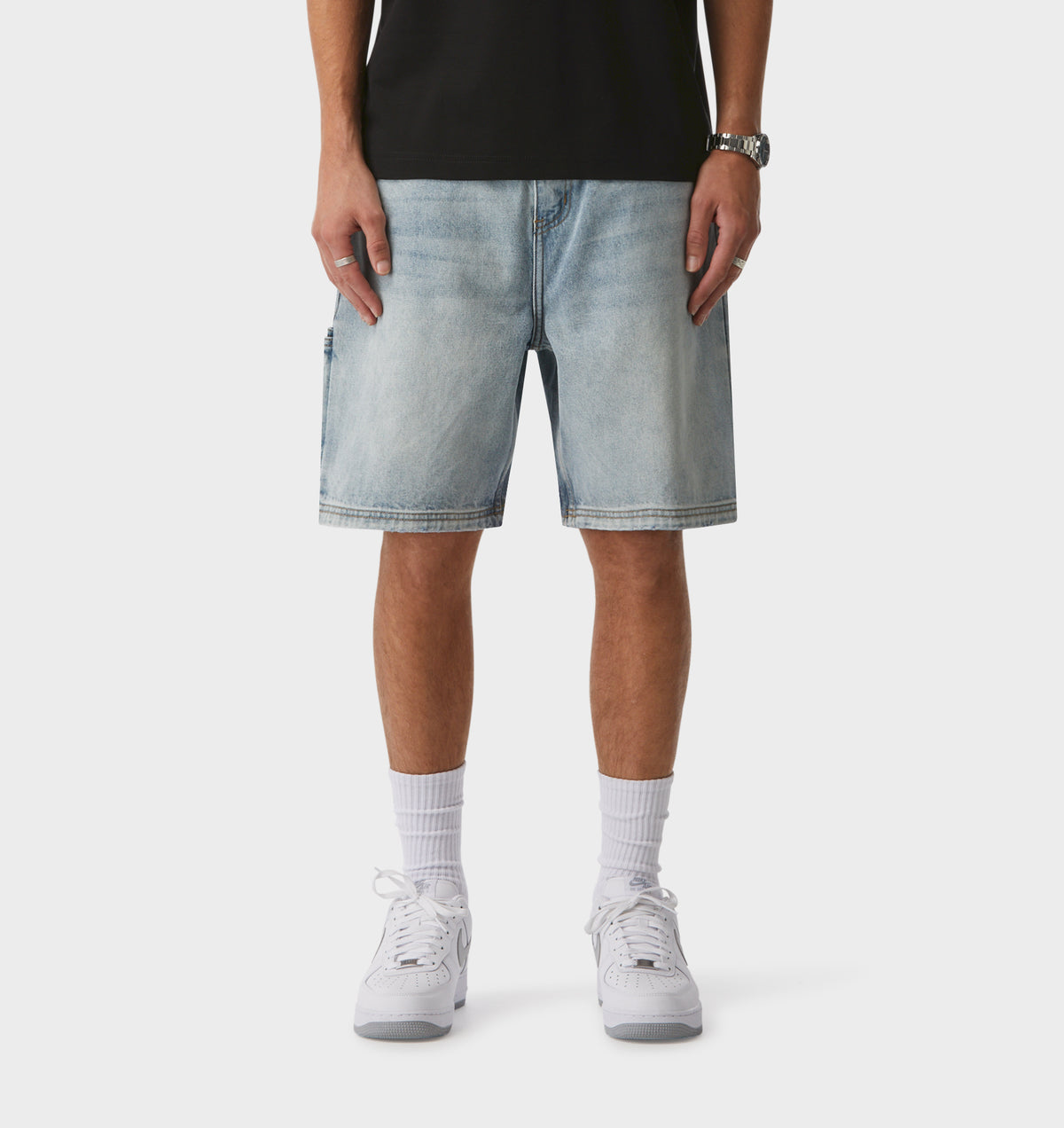 Clean Carpenter Short - Light Vintage Blue