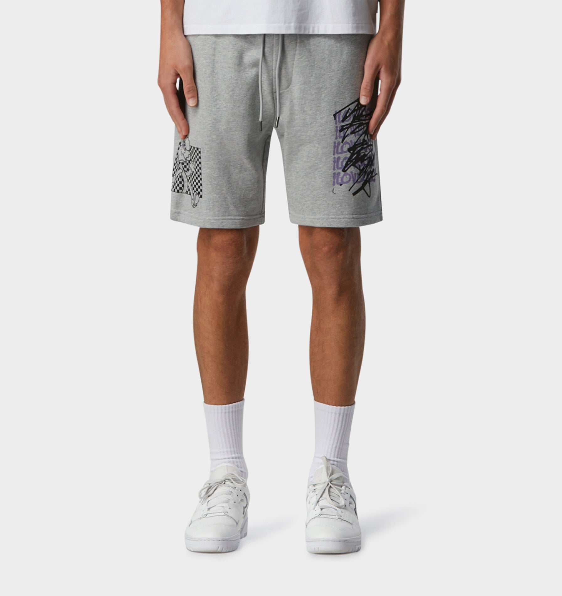 Random Ideas Trackie Short - Vintage Grey