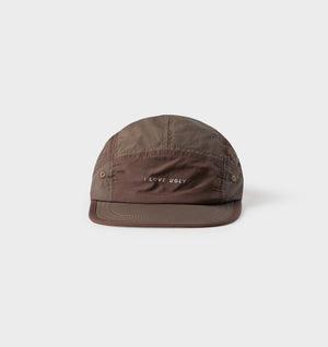 Active 5 Panel Cap - Brown/Black/Orange