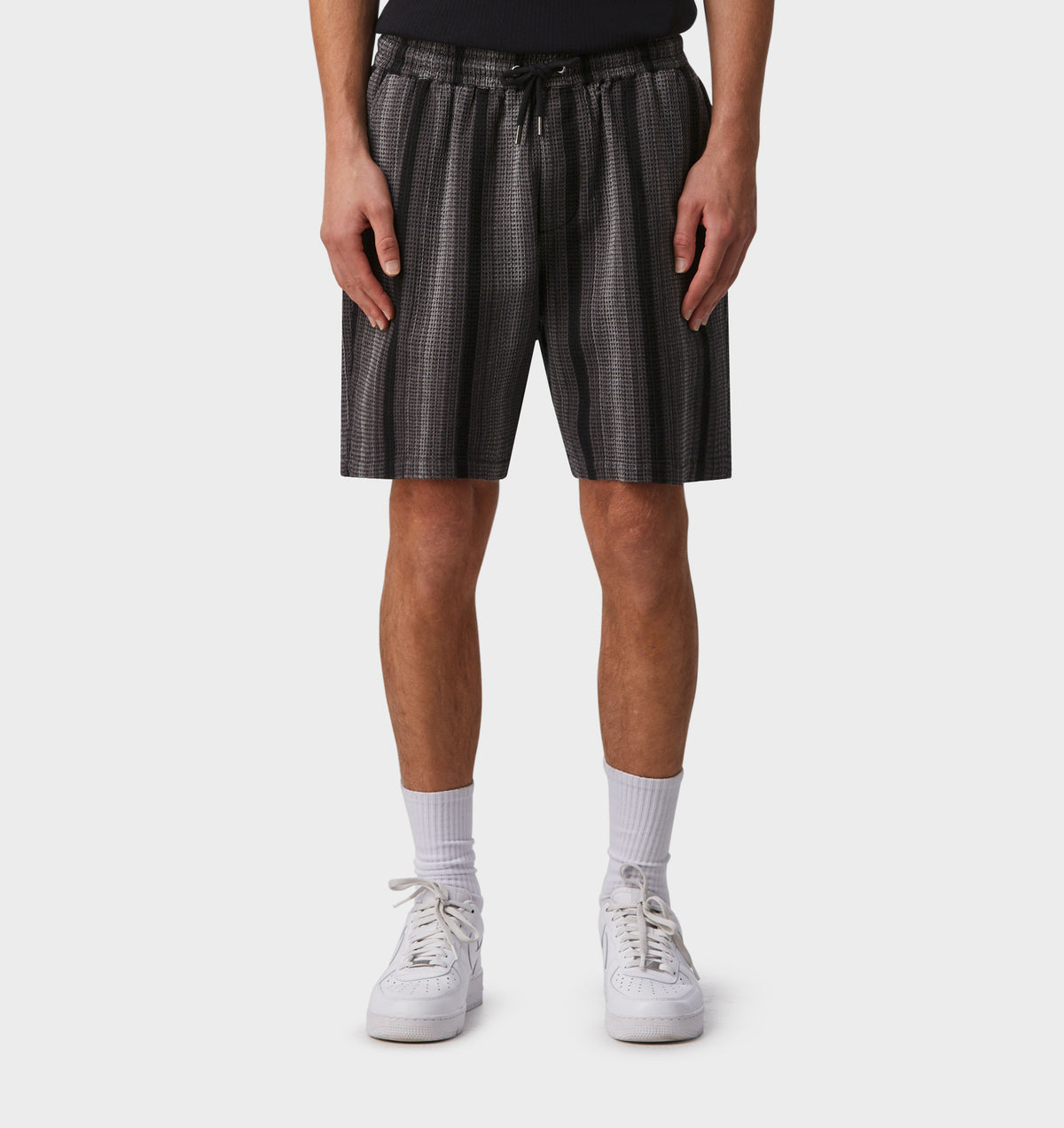 Waffle Short - Charcoal Ombre