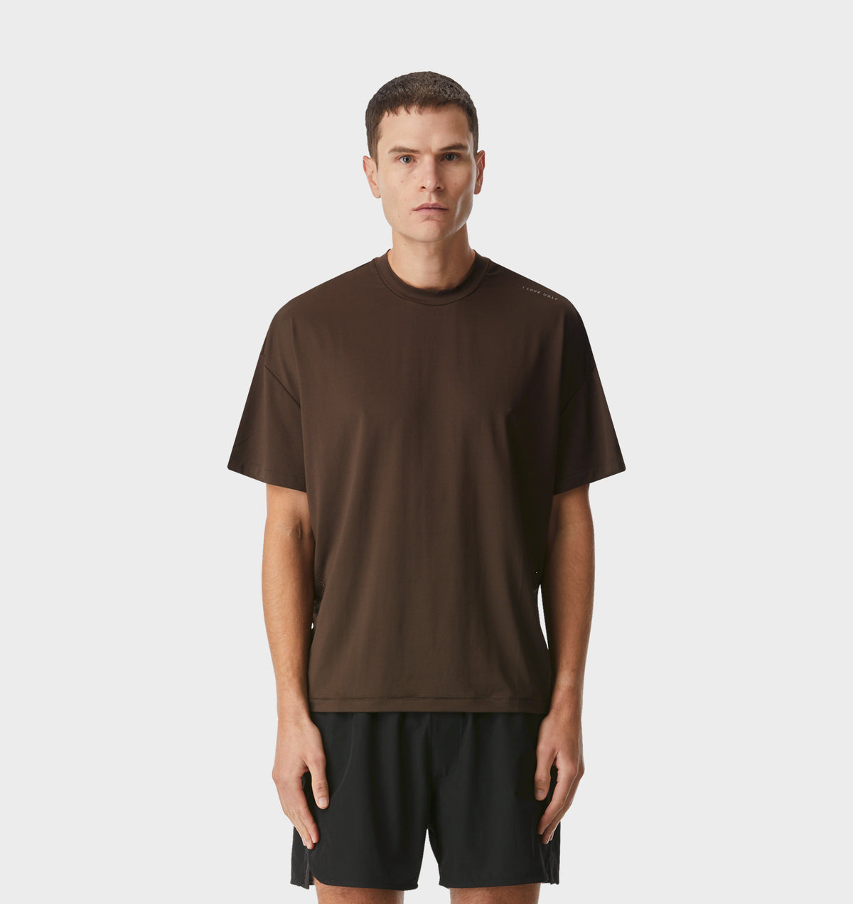 Active Crop Tee - Espresso