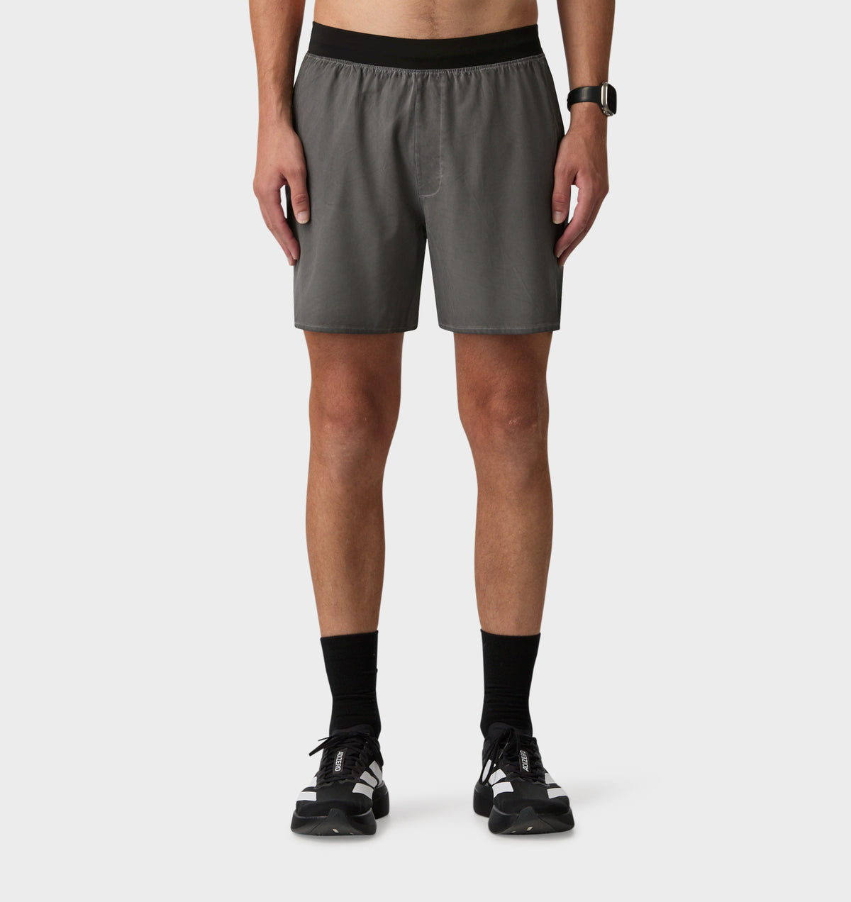 Active 5 Inch Short - Washed Black