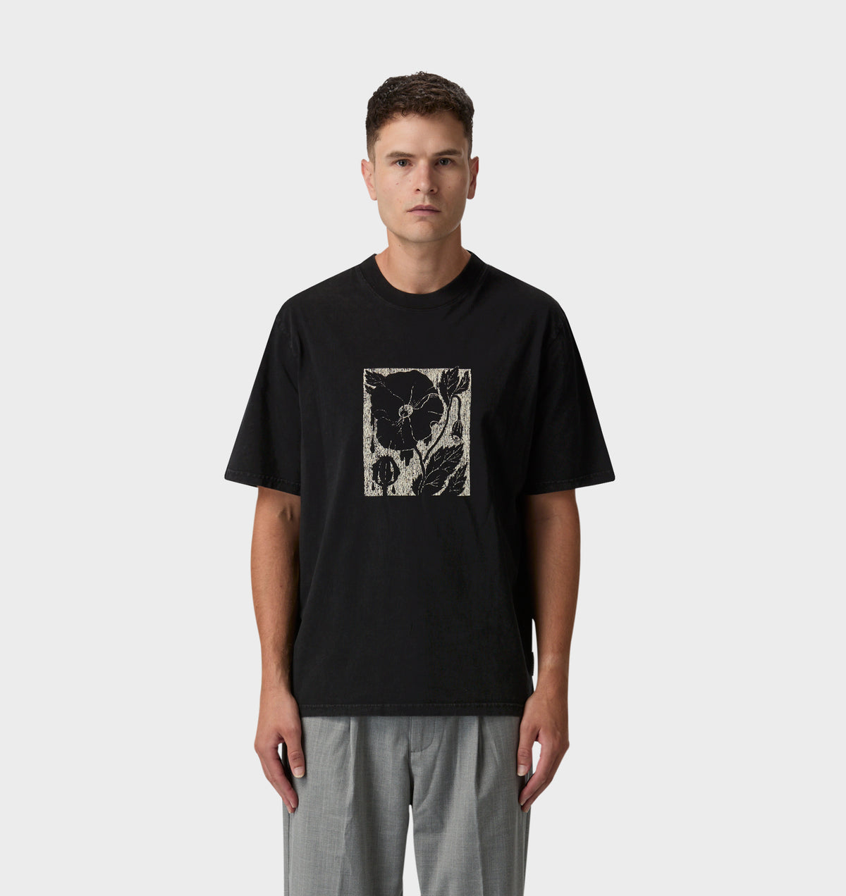 Weeping Bloom Uniform Tee - Vintage Black