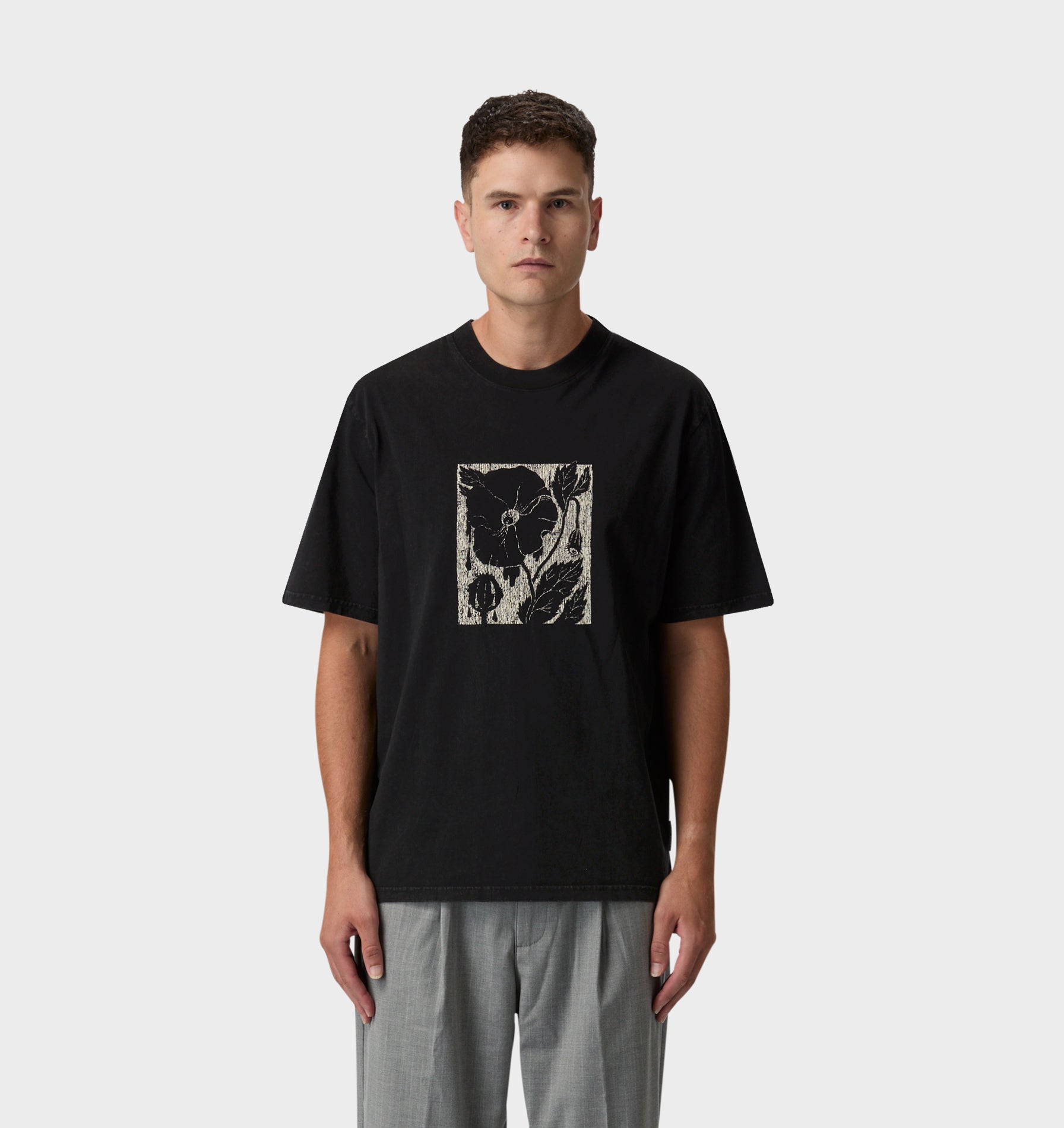 Weeping Bloom Uniform Tee - Vintage Black