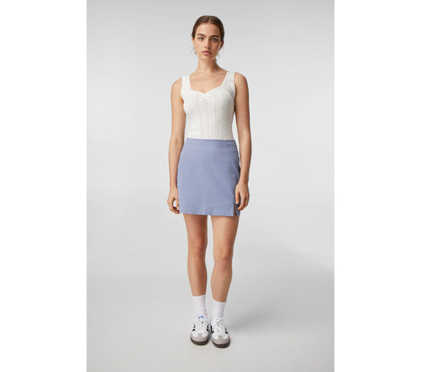 Bai Mini Skirt - Smokey Blue