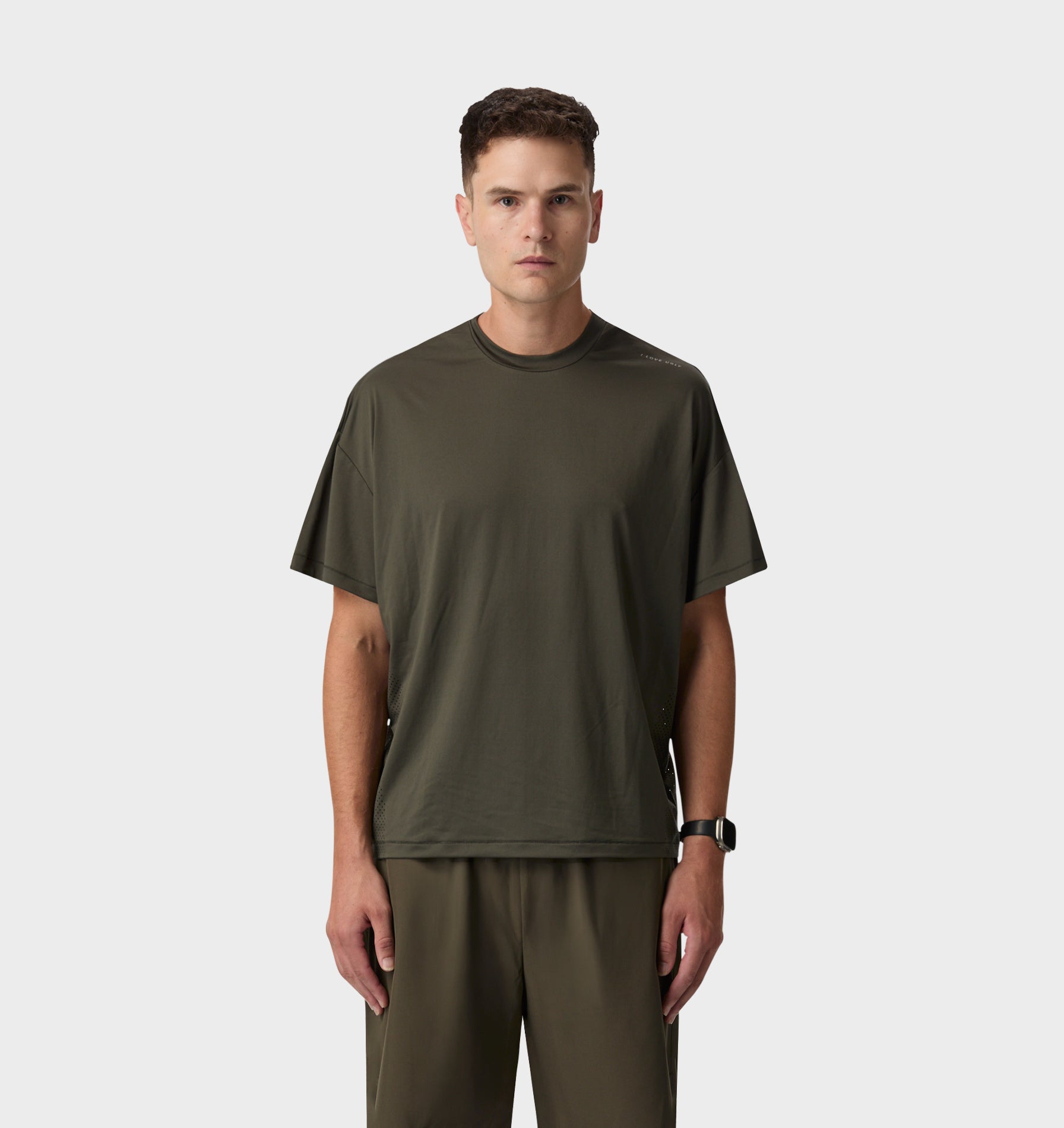 Active Crop Tee - Olive