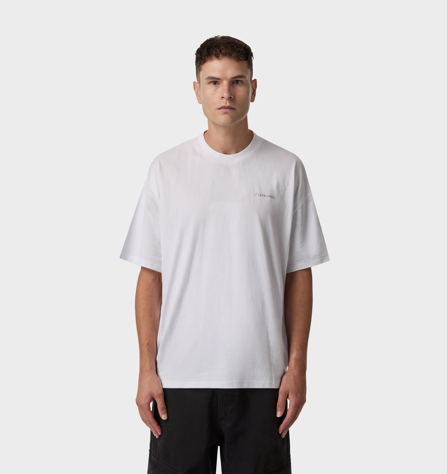 Cursive Box Tee 2.0 - White
