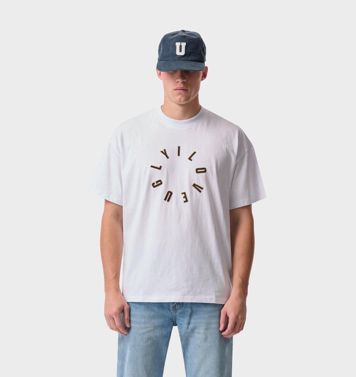 Hoop Logo Box Tee 2.0 - White