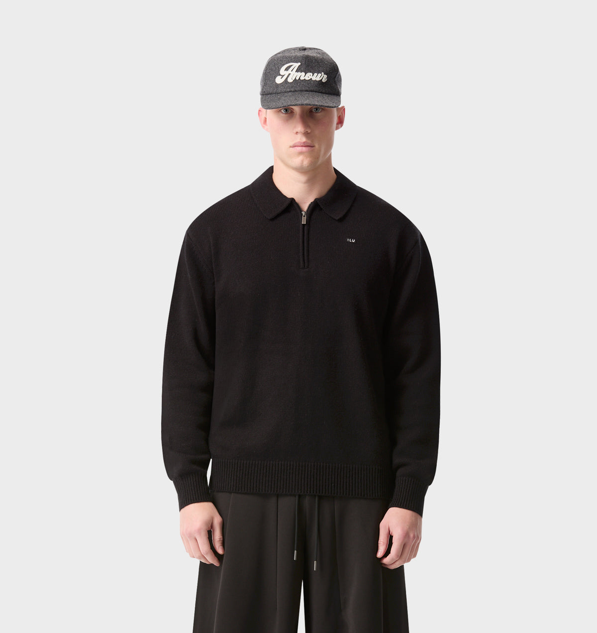 Knit Mario Pullover - Black