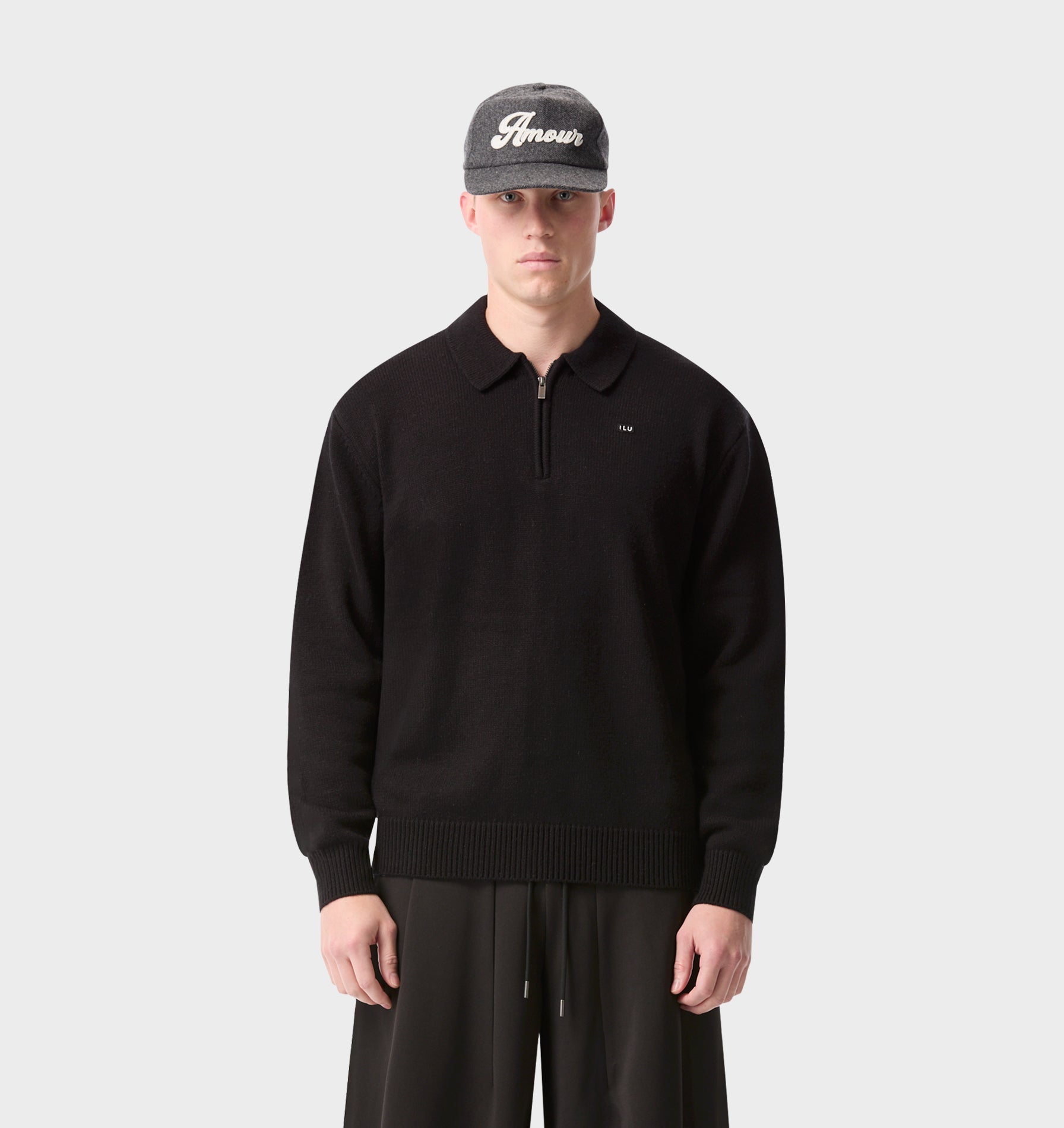 Knit Mario Pullover - Black