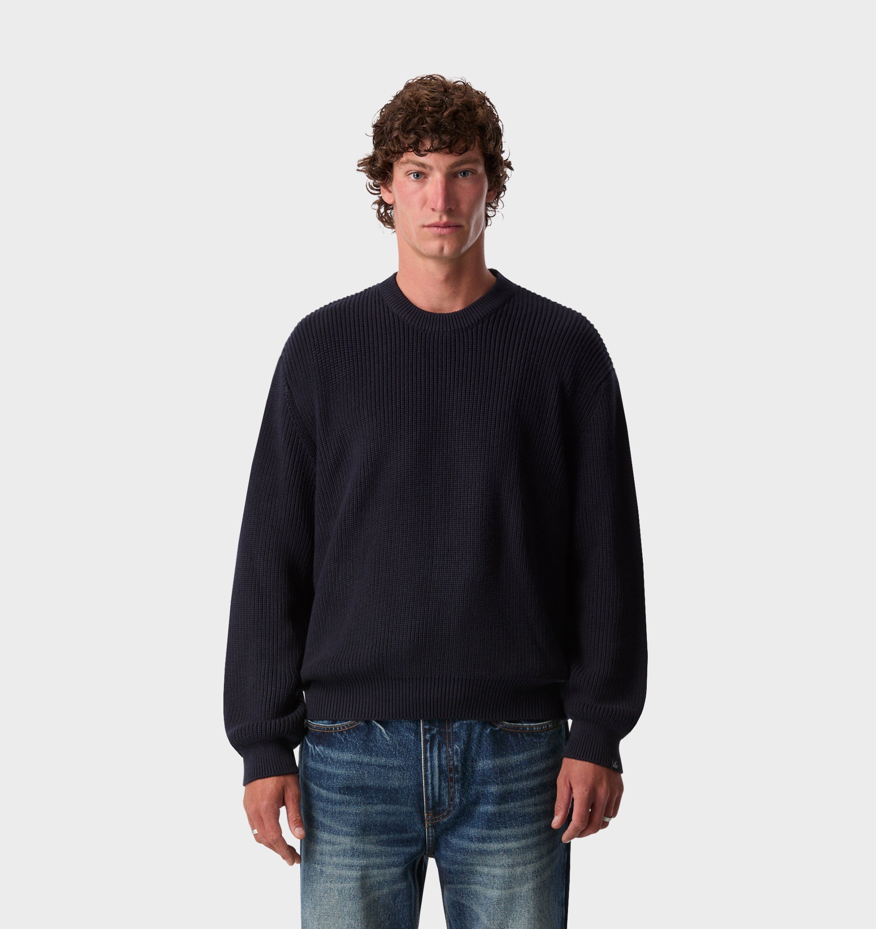 Mesh Cropped Knit Sweater - Black | I Love Ugly