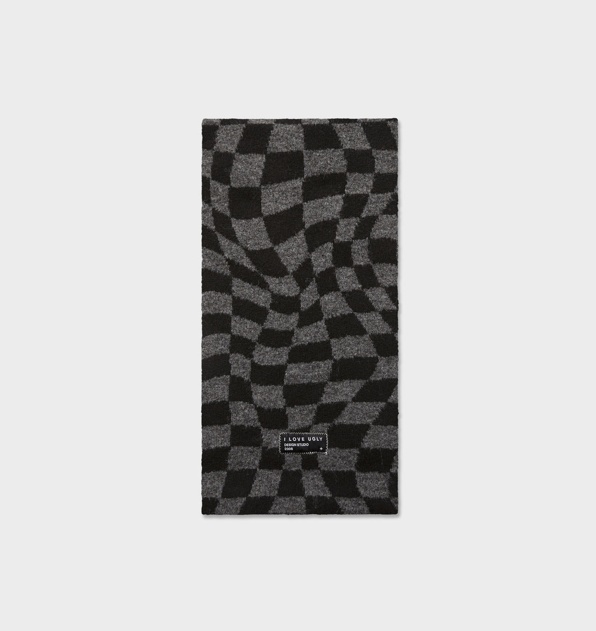 Checkerboard Logo Scarf - Charcoal/Black