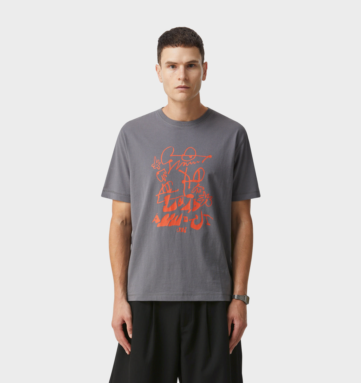 Pest Control Jeremy Slim Tee - Cobblestone