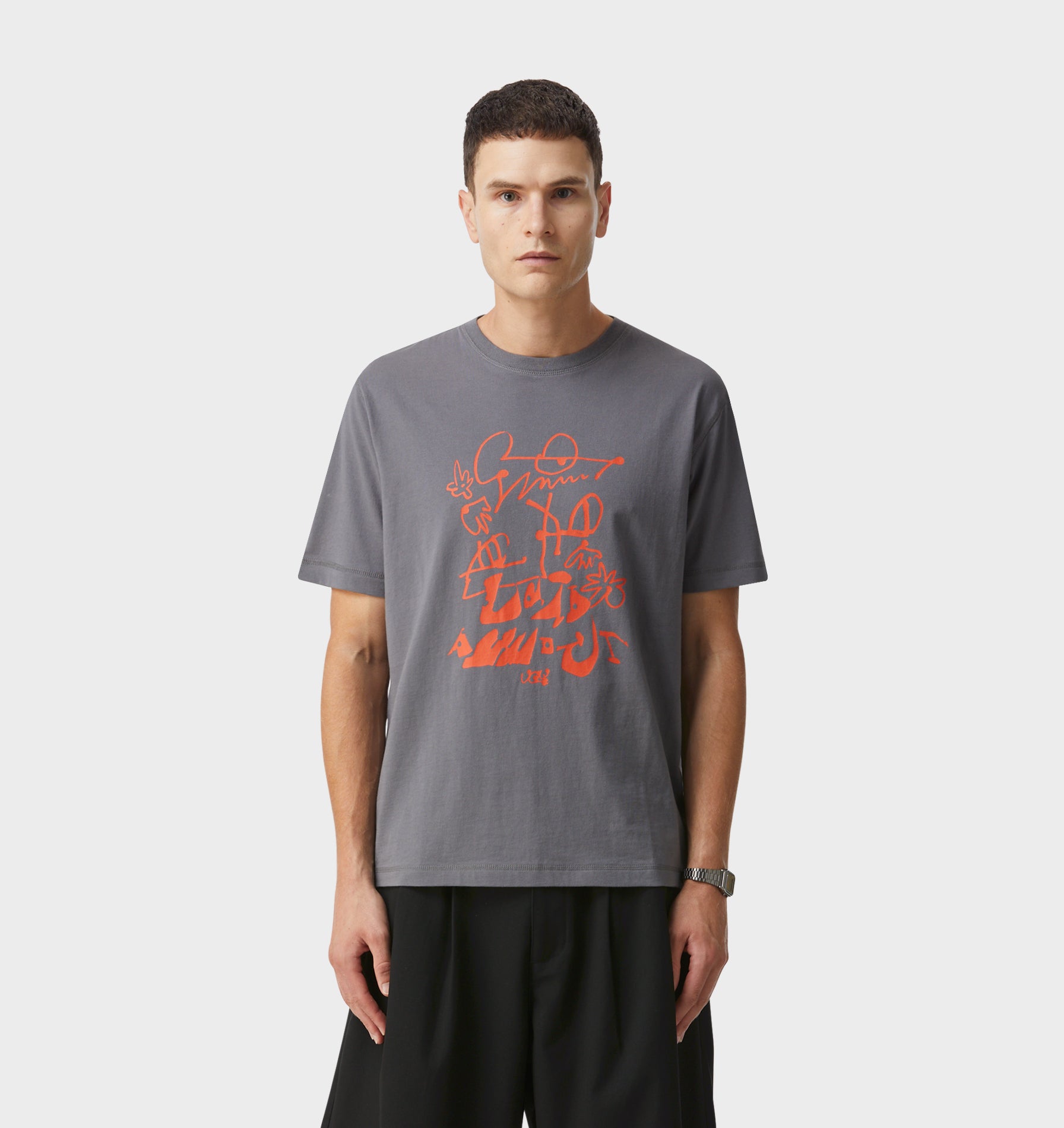 Pest Control Jeremy Slim Tee - Cobblestone