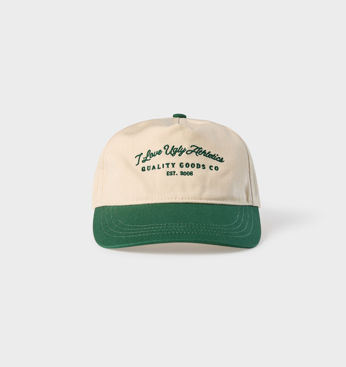 Athletics Maverick Cap - Off White/ Dark Green