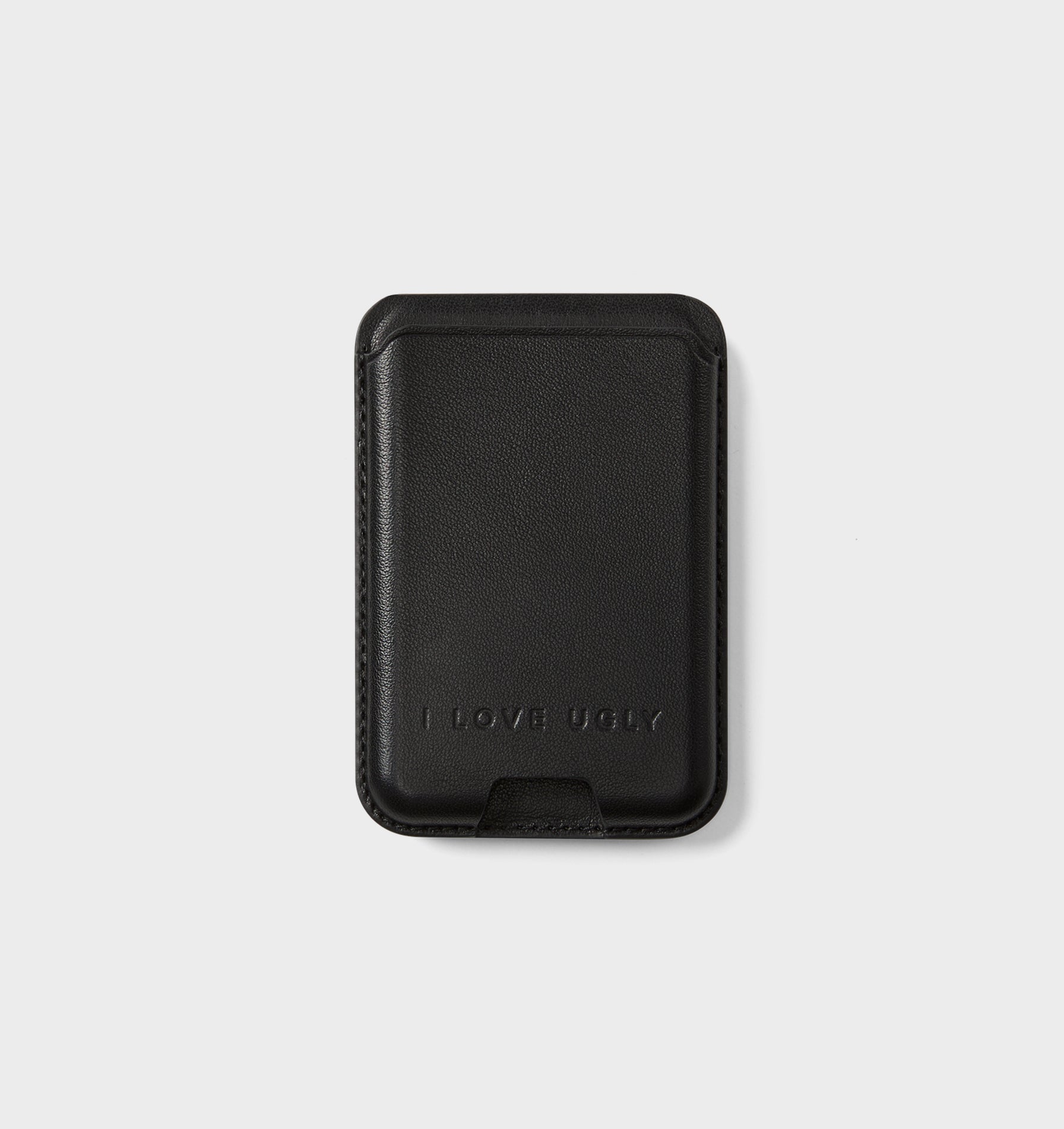 Leather Mag-Safe Card Holder - Black