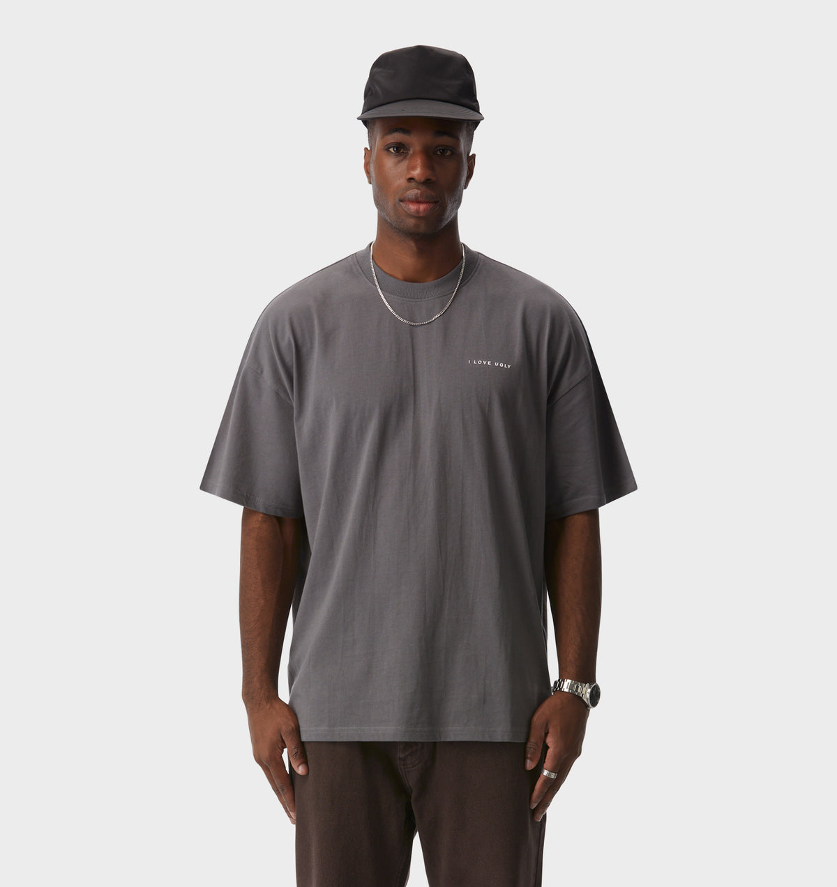 Box Tee - Cobblestone