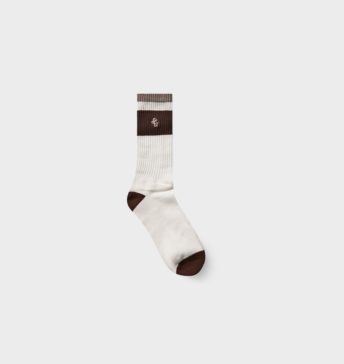 Kingswell Sock - Vintage White/Mushroom