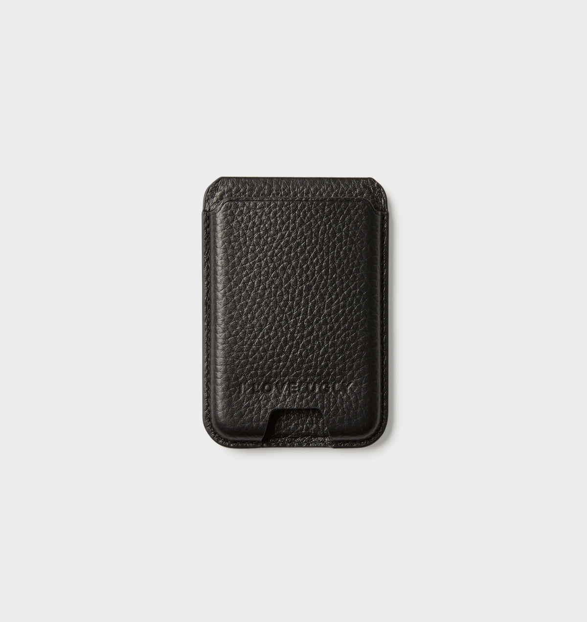 MagSafe Leather Card Holder - Black