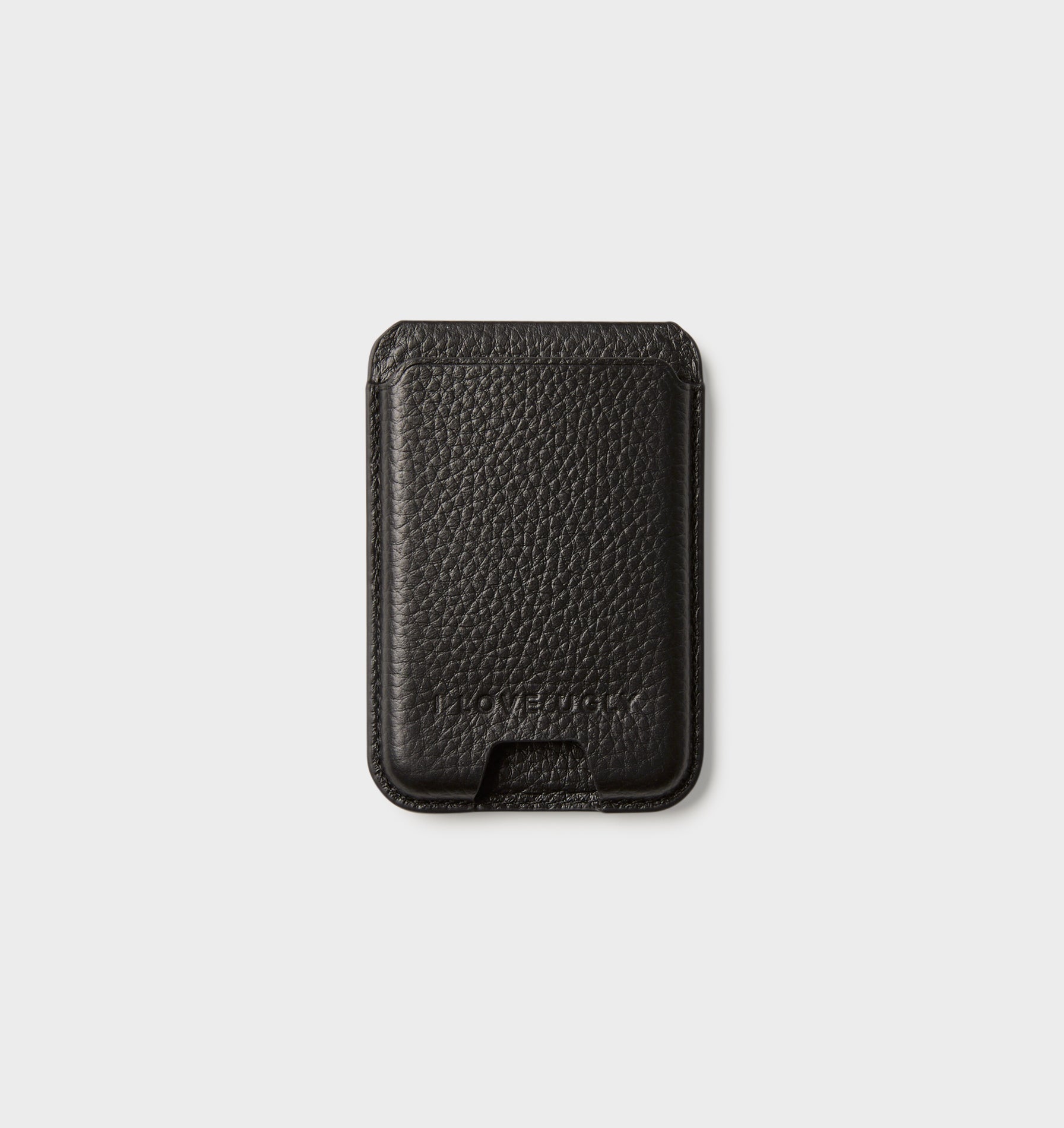 MagSafe Leather Card Holder - Black