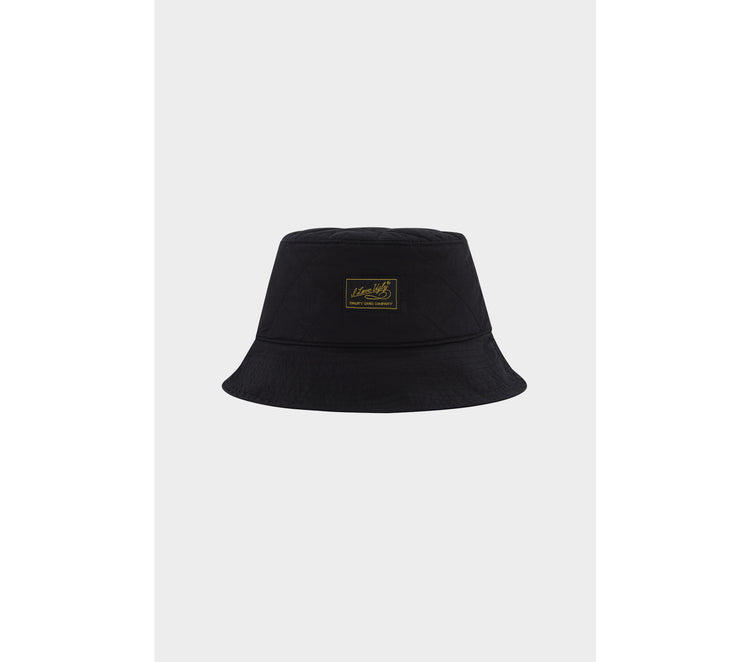 Quilted Bucket Hat - Black