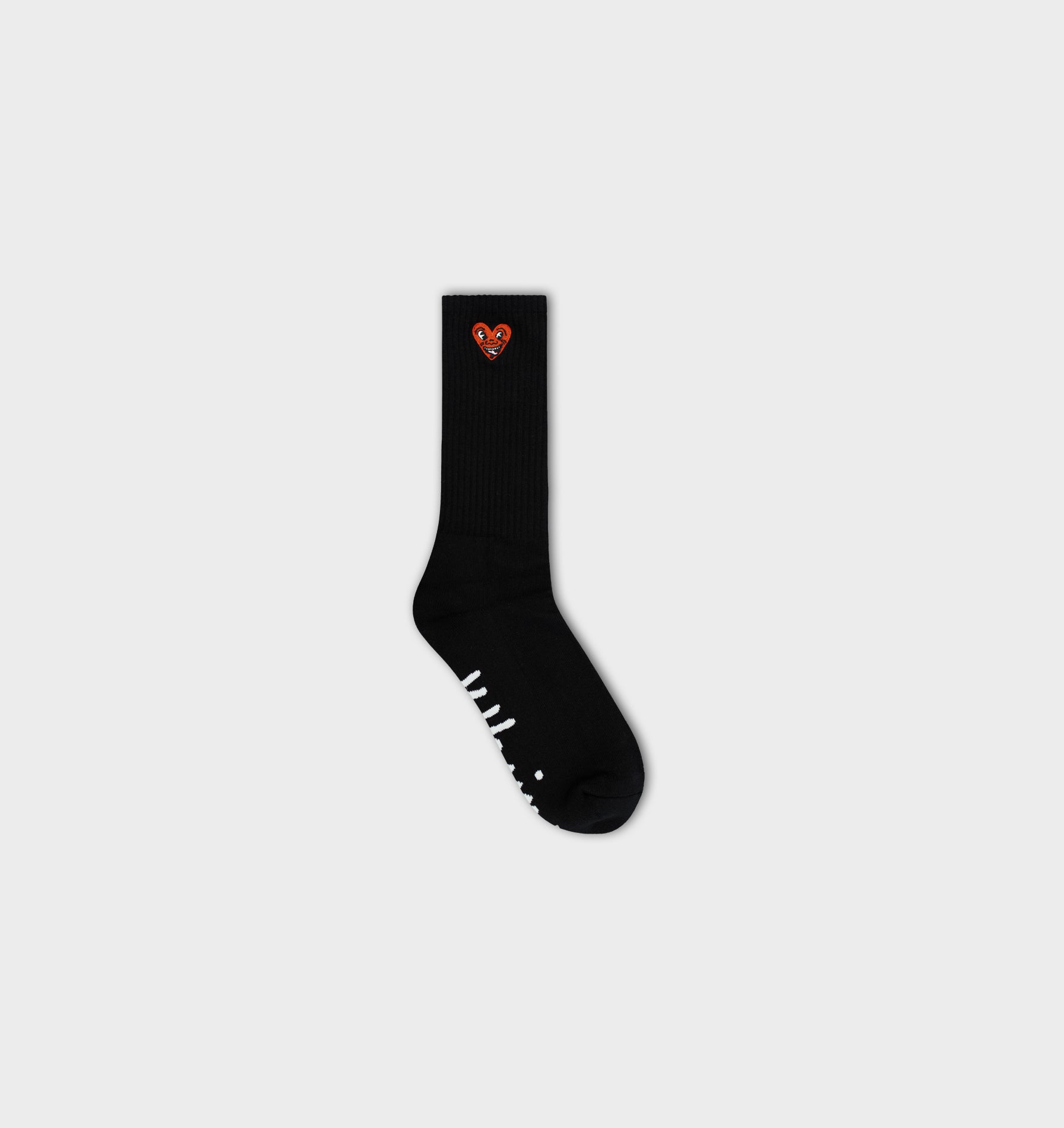 KH Heart Sock - Black
