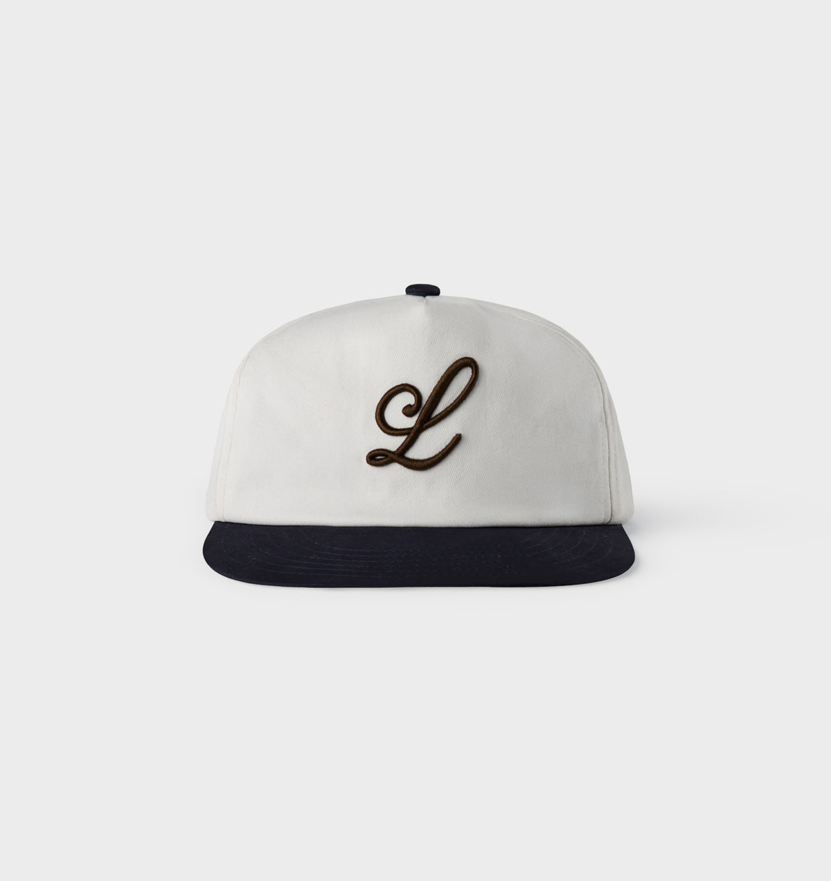Beau Letter Cap - White/Navy