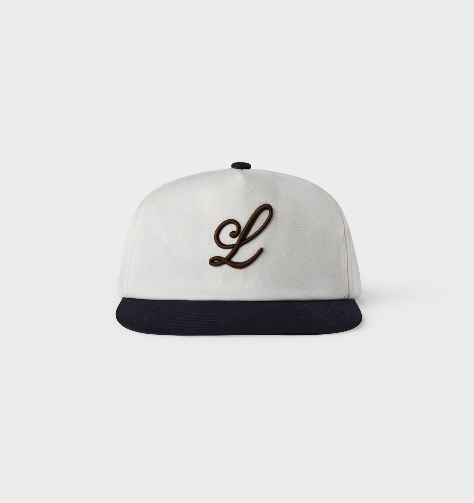 Beau Letter Cap - White/Navy