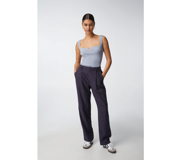 Linen Xander Pant - Dark Navy