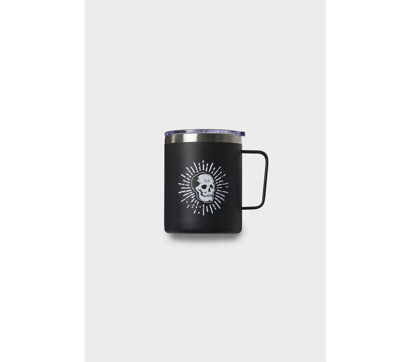 Skull Thermos Mug - Black
