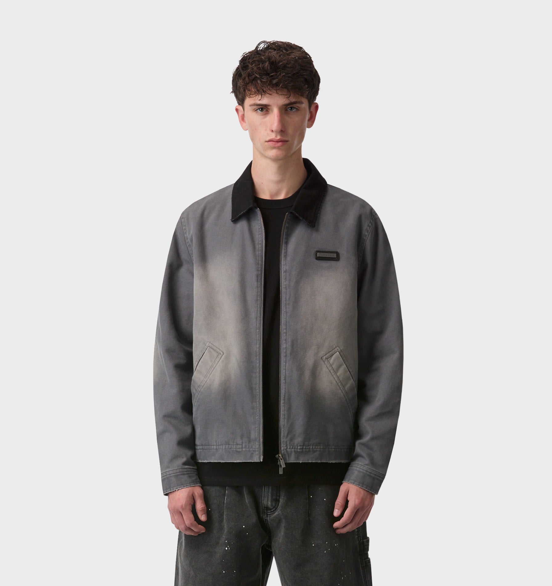Dayton Canvas Jacket - Aged Charcoal