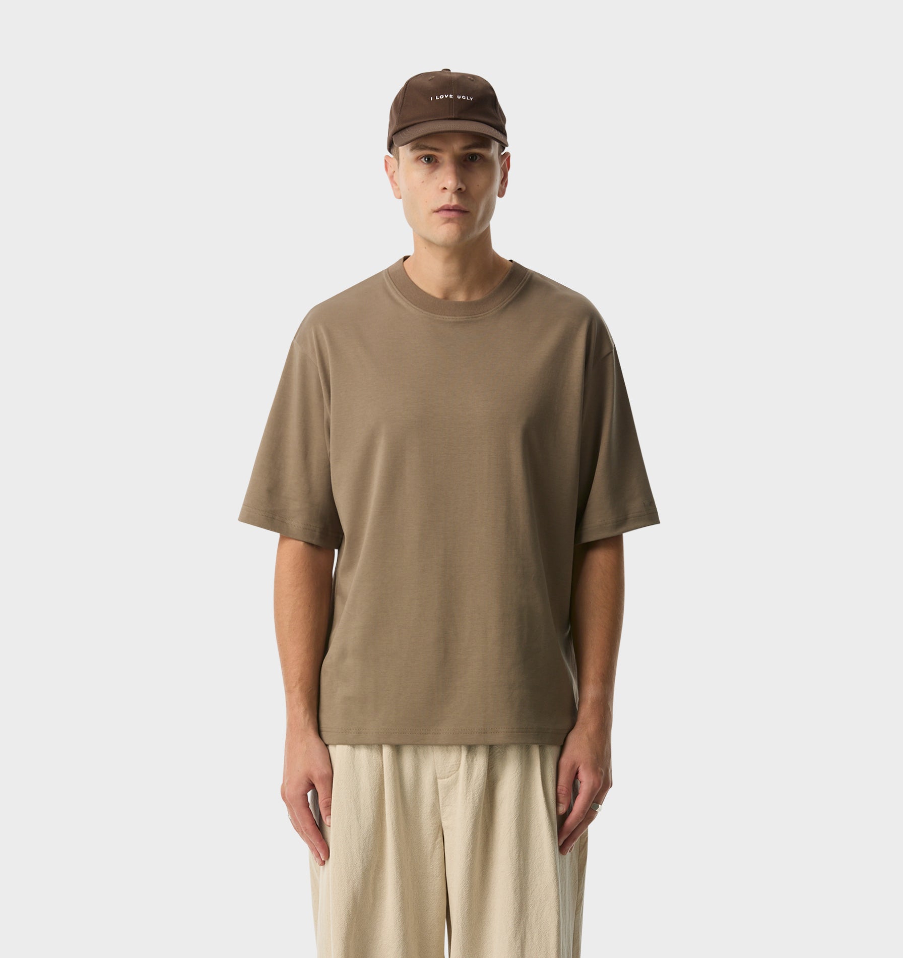 Isaac Oversized Tee - Mushroom