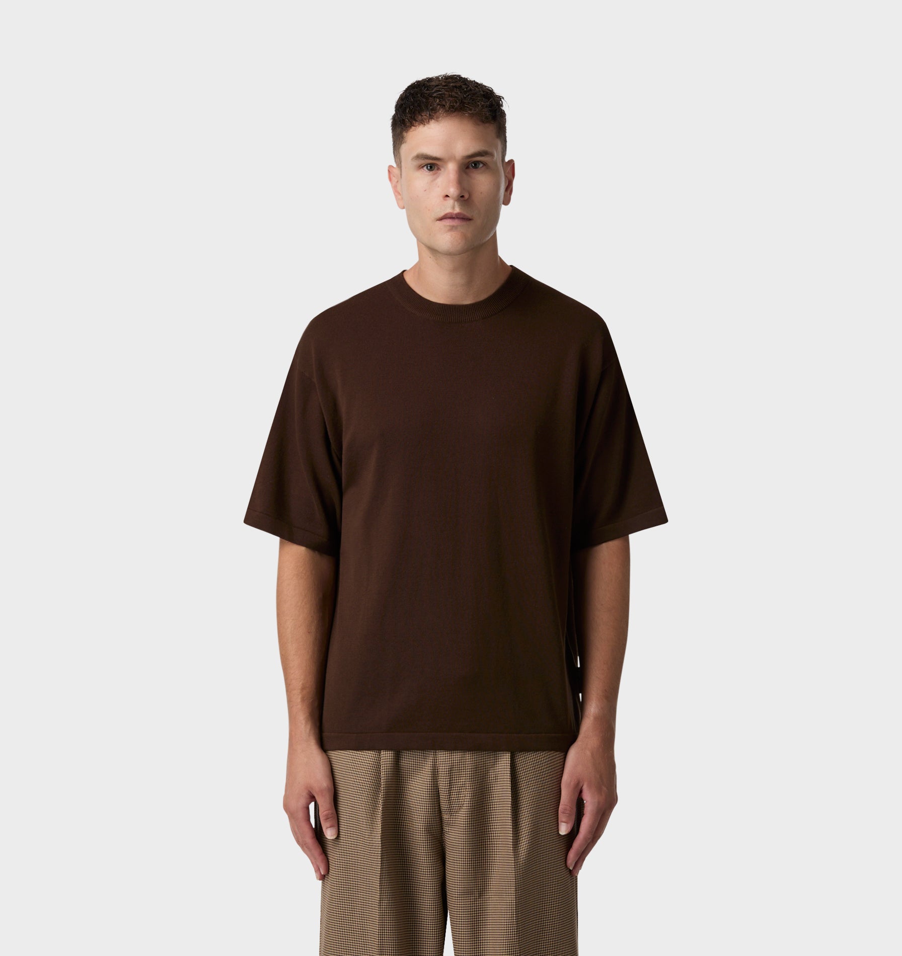 Knit Tee - Brown