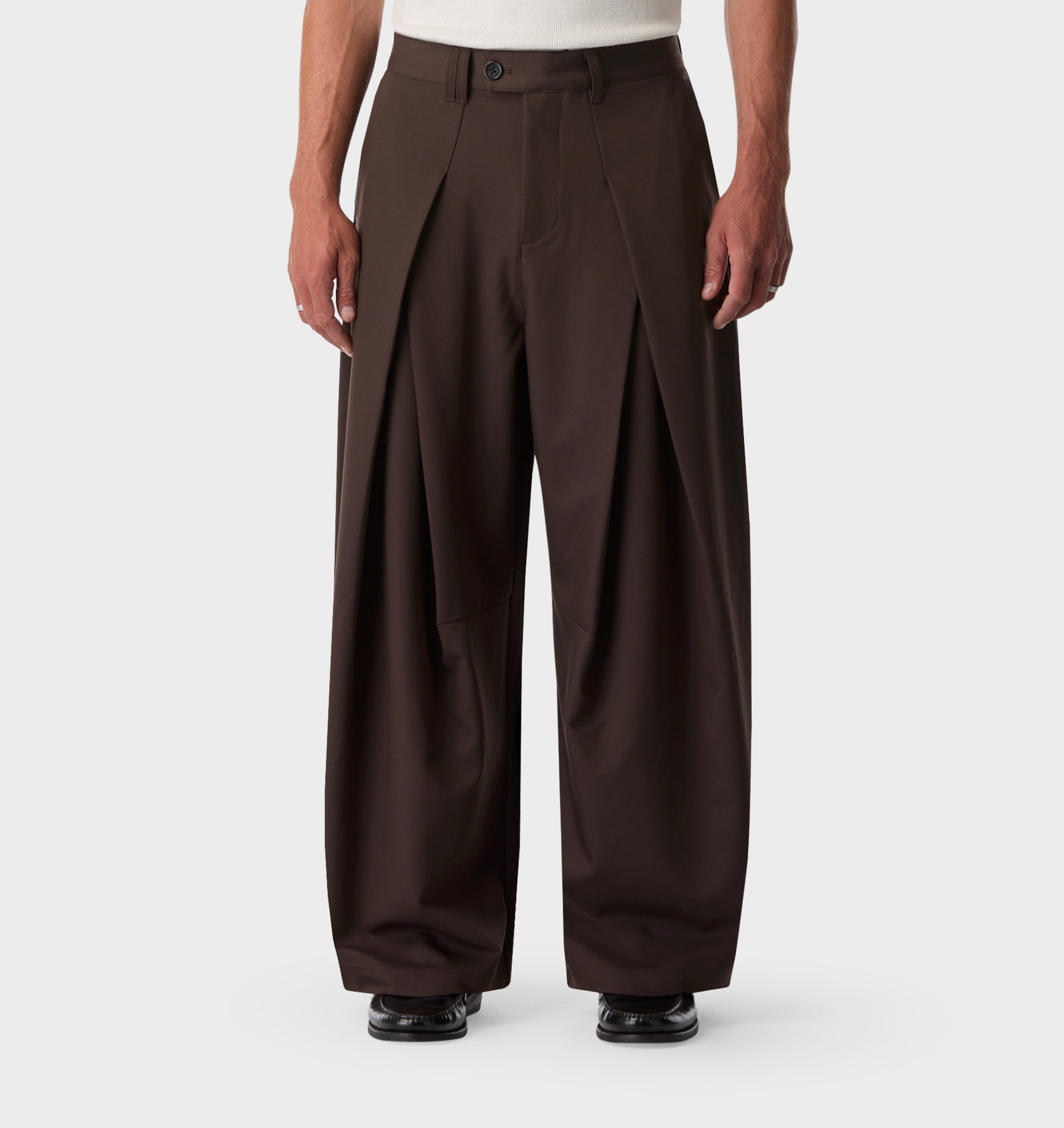 Vermont Pleat Pant - Brown