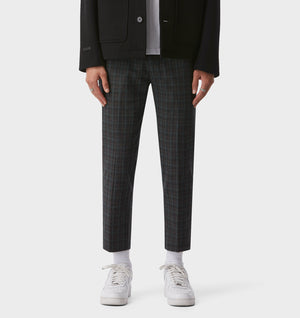 Slim Kobe Pant - Charcoal/Green Check