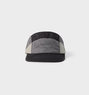 Active 5 Panel Cap - Grey/Black/White