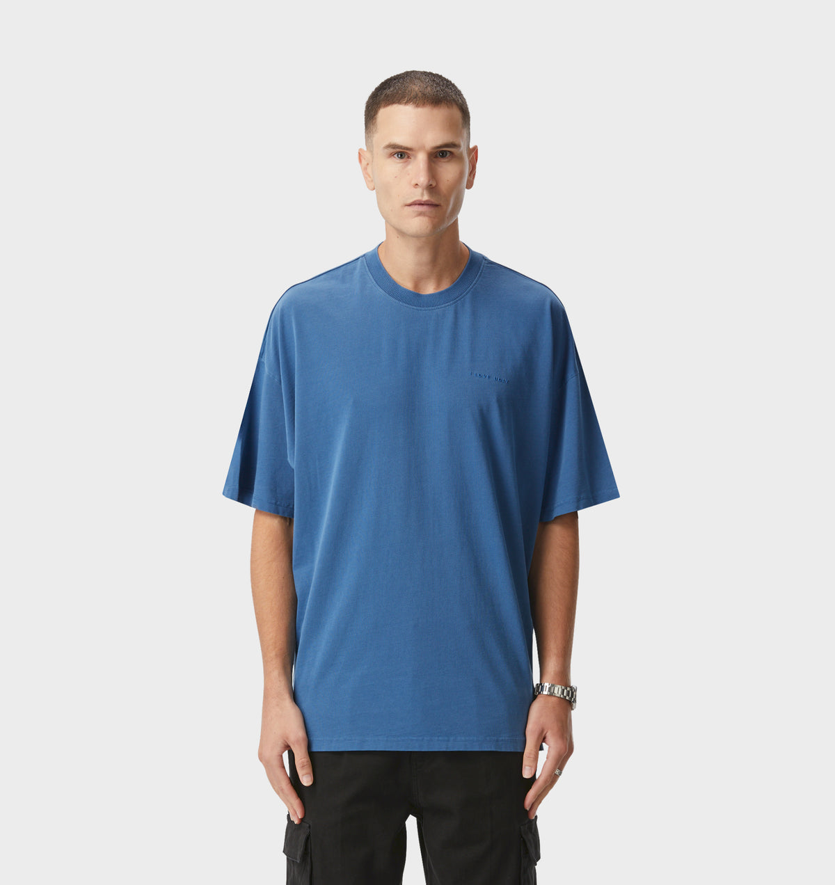 Box Tee - Washed Cobalt