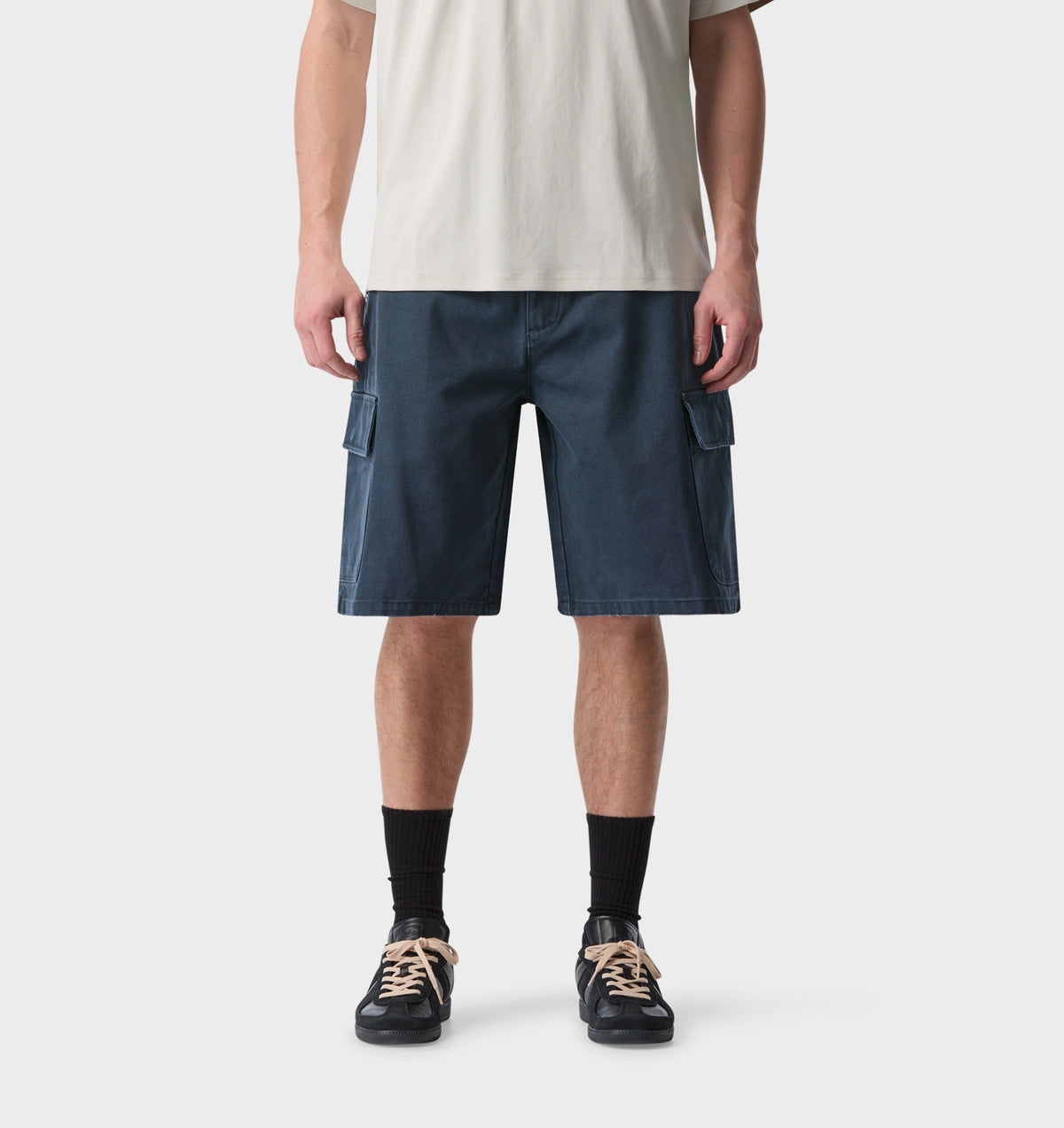 Canvas Cargo Short - Indigo