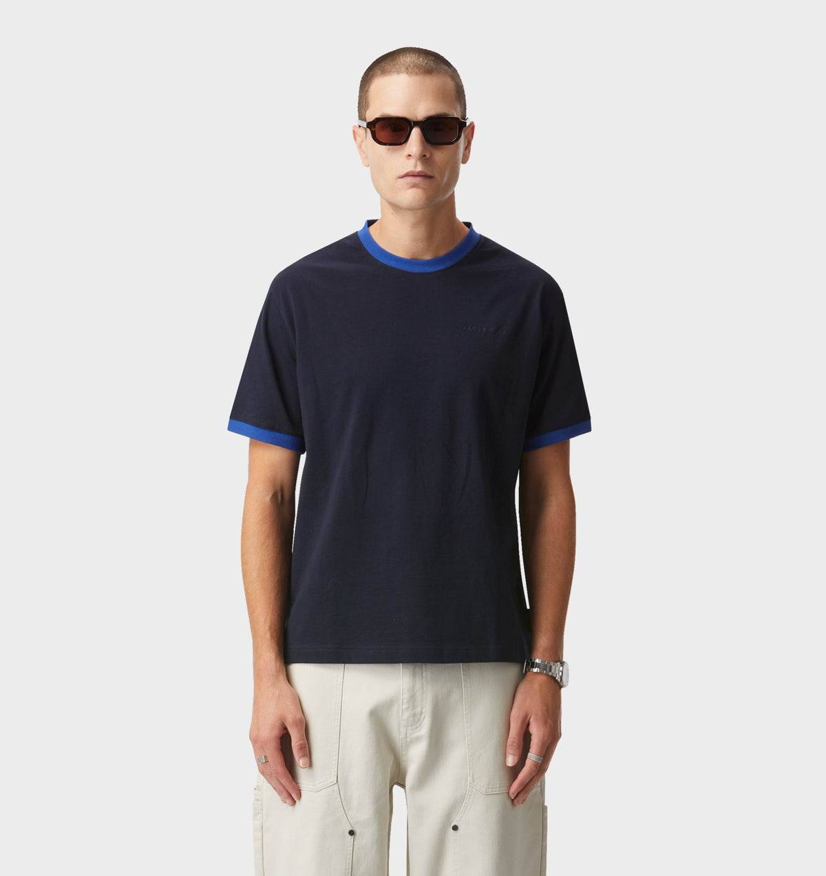 Jeremy Ringer Tee - Navy/Blue