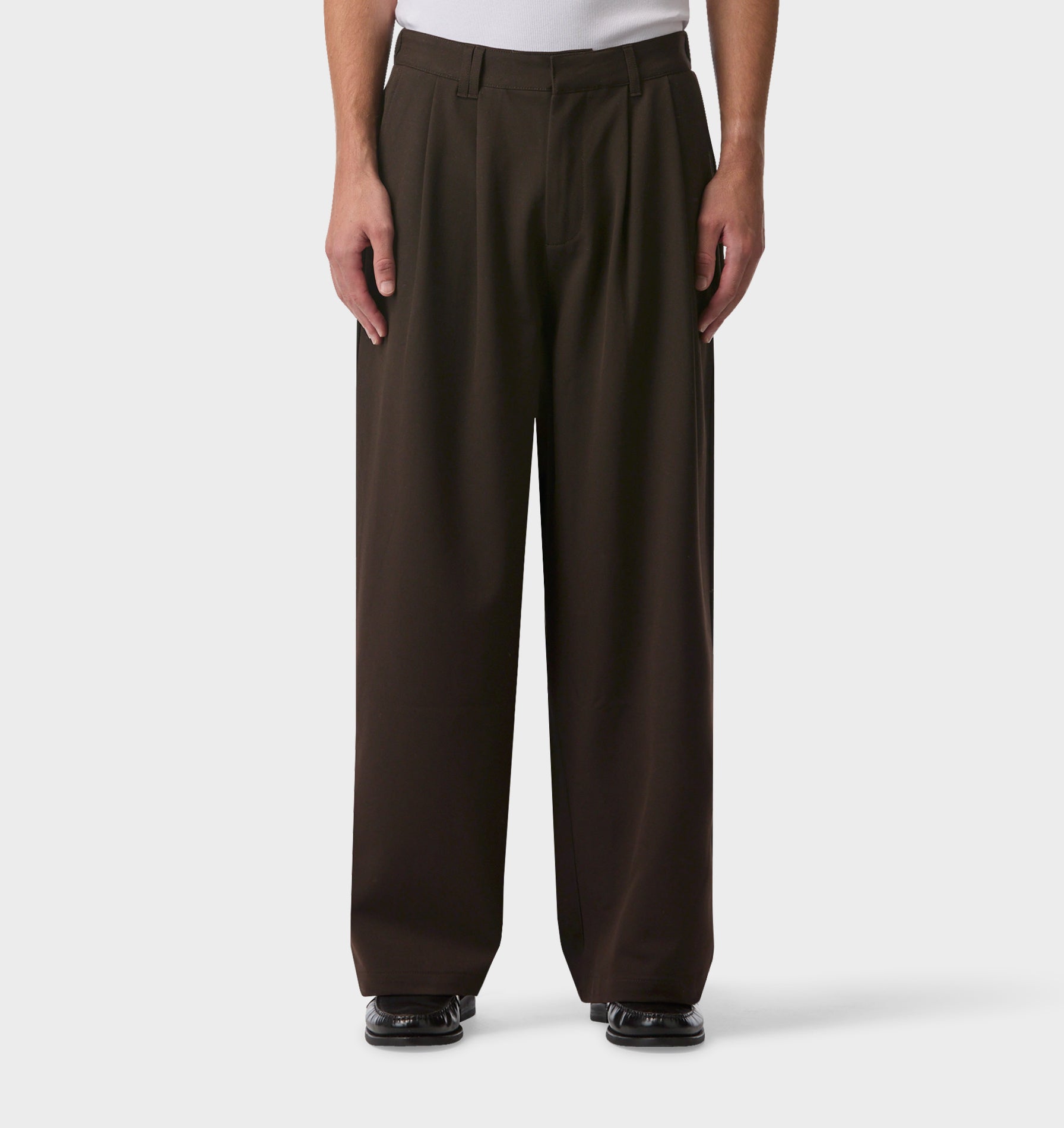 Albert Pleated Pant - Espresso | I Love Ugly
