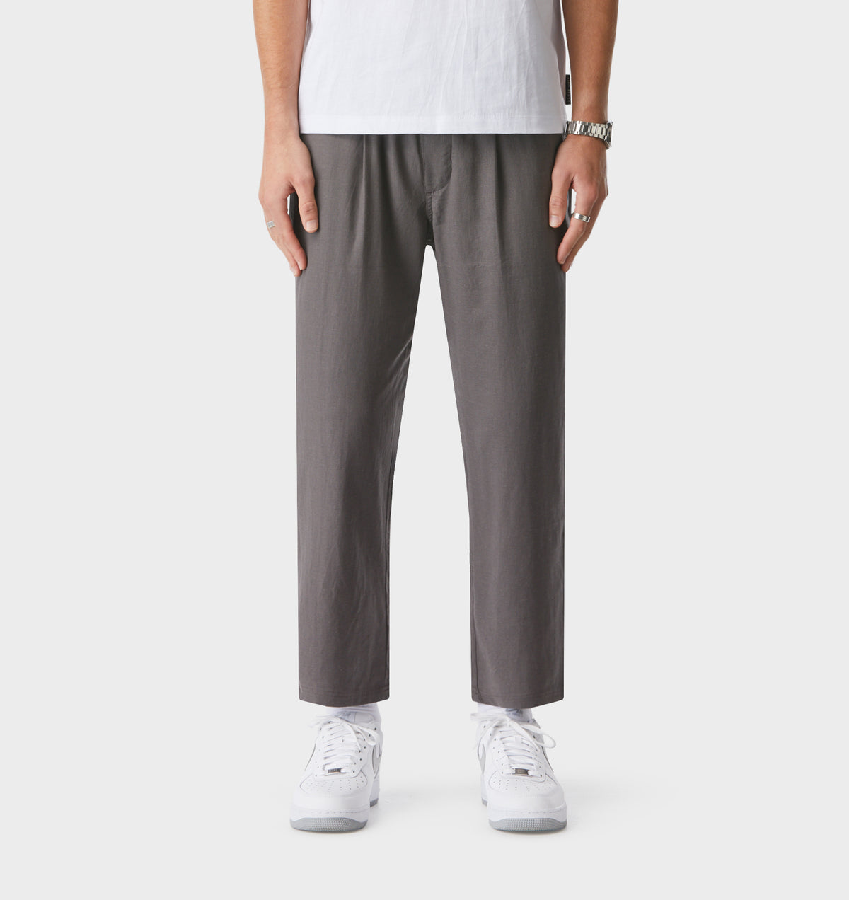Fitch Cropped Pant - Mushroom