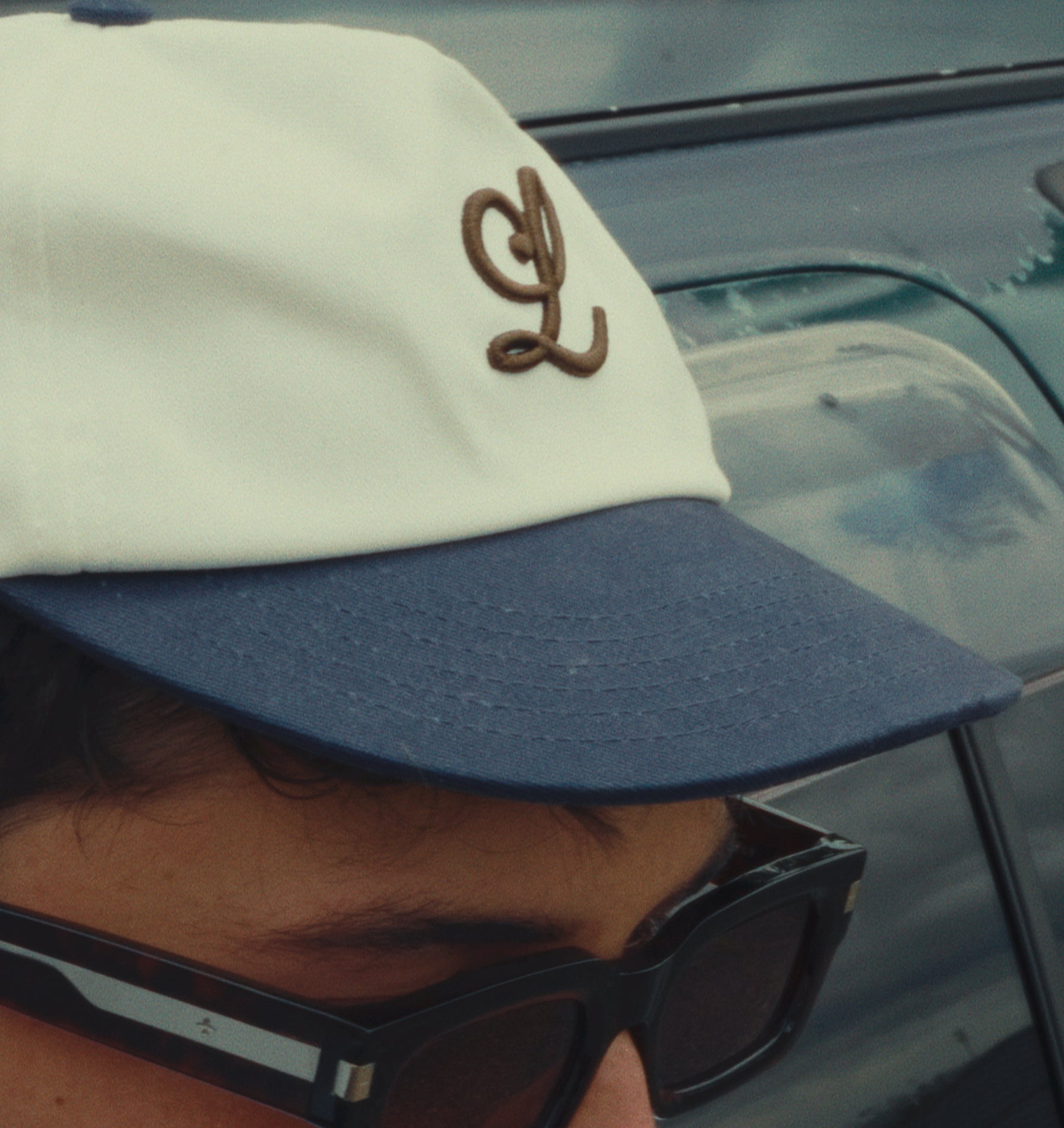 Beau Letter Cap - White/Navy