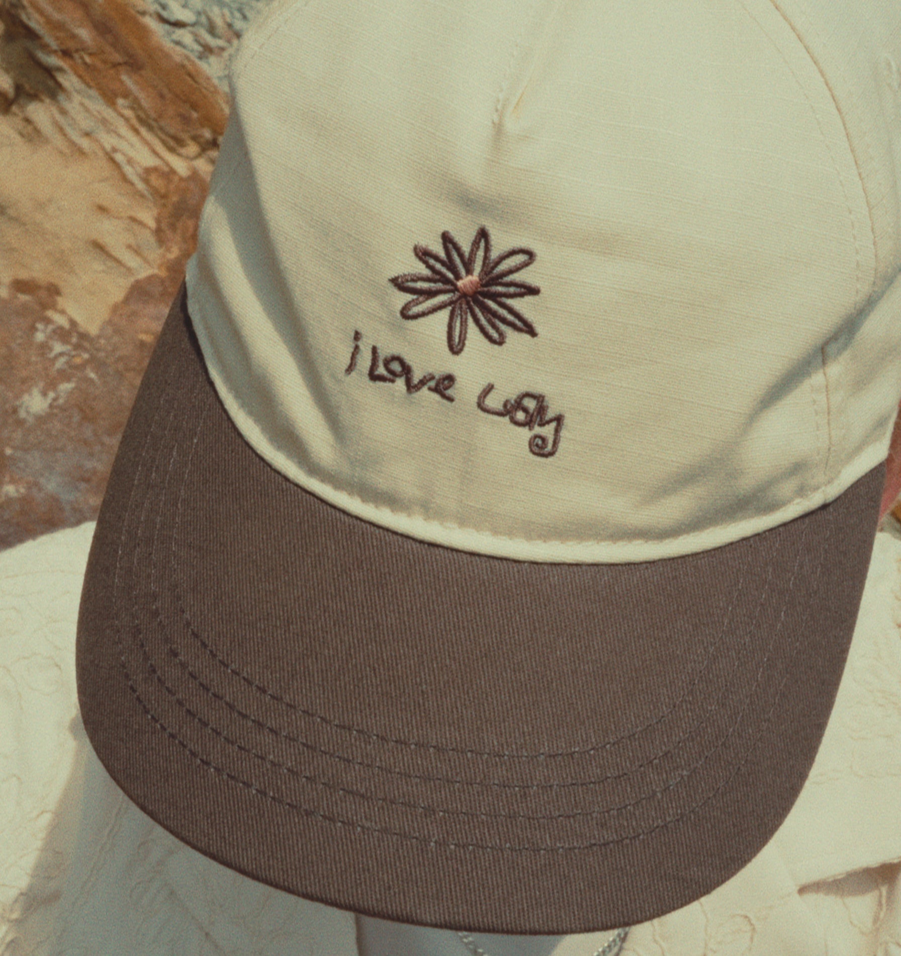 Flores Cap - Fossil Brown/Off White
