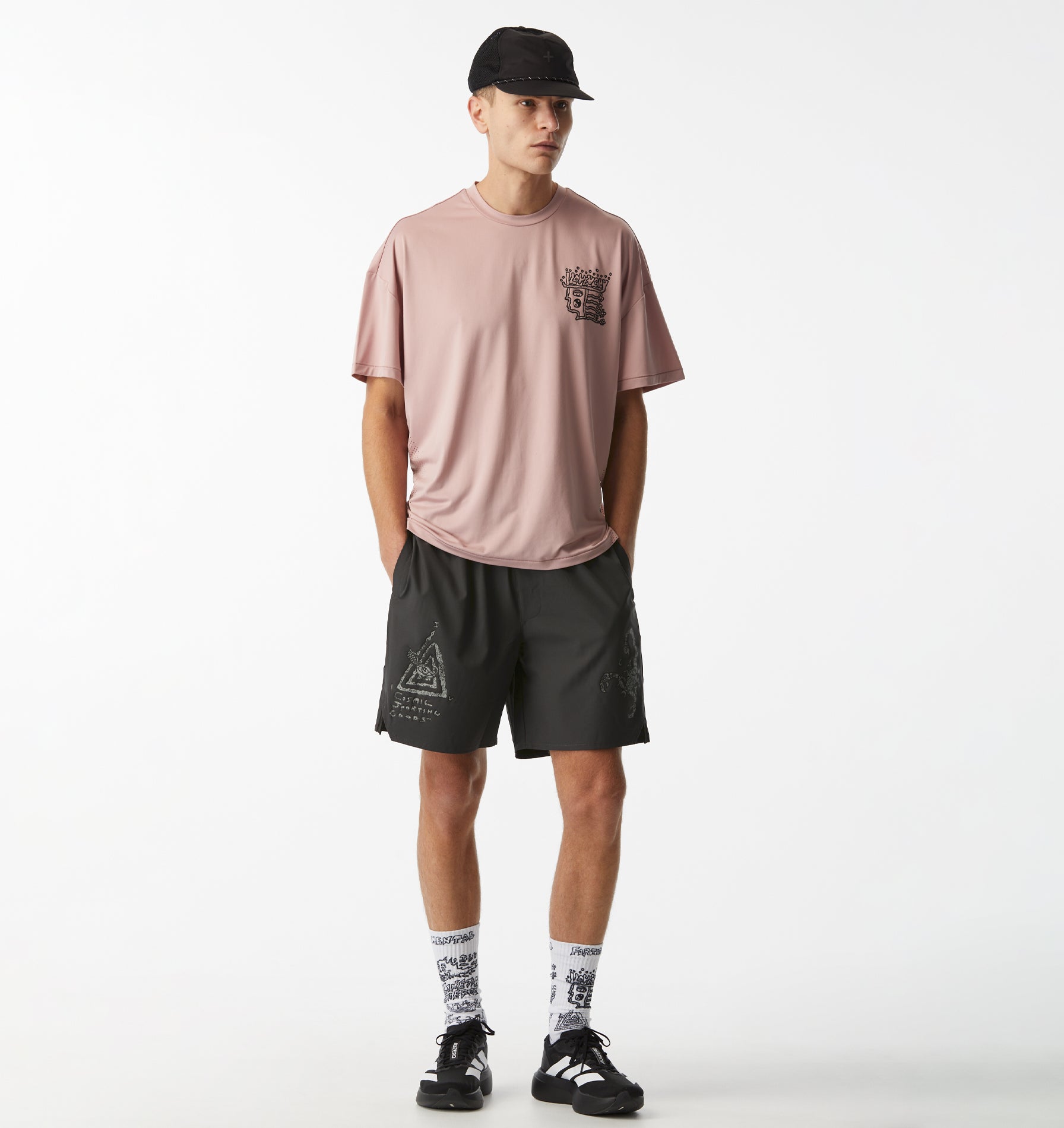 Rebelyuth Active Lewi Tee - Dusky Pink