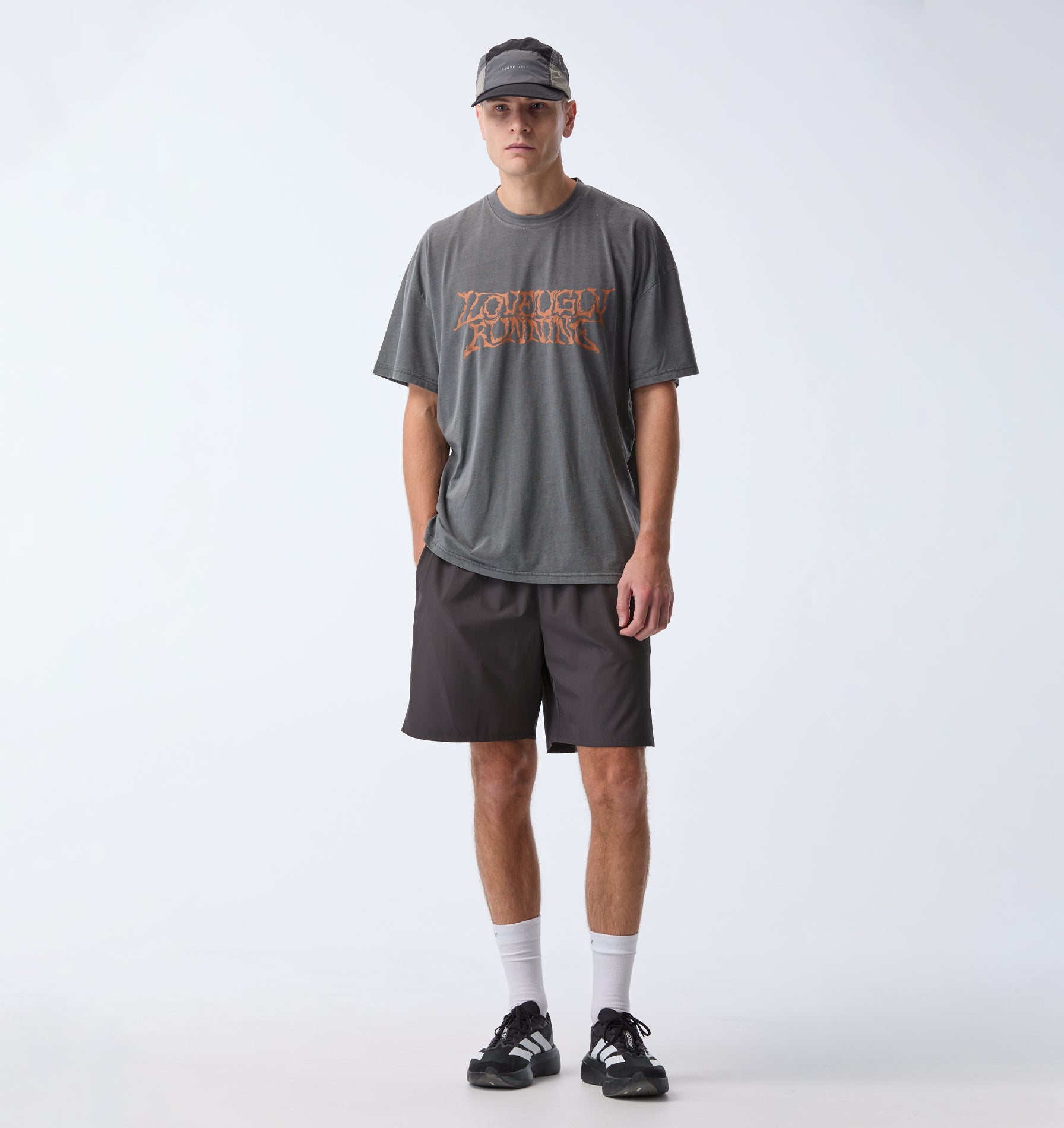 Liquified Active Cotton Box Tee - Washed Black