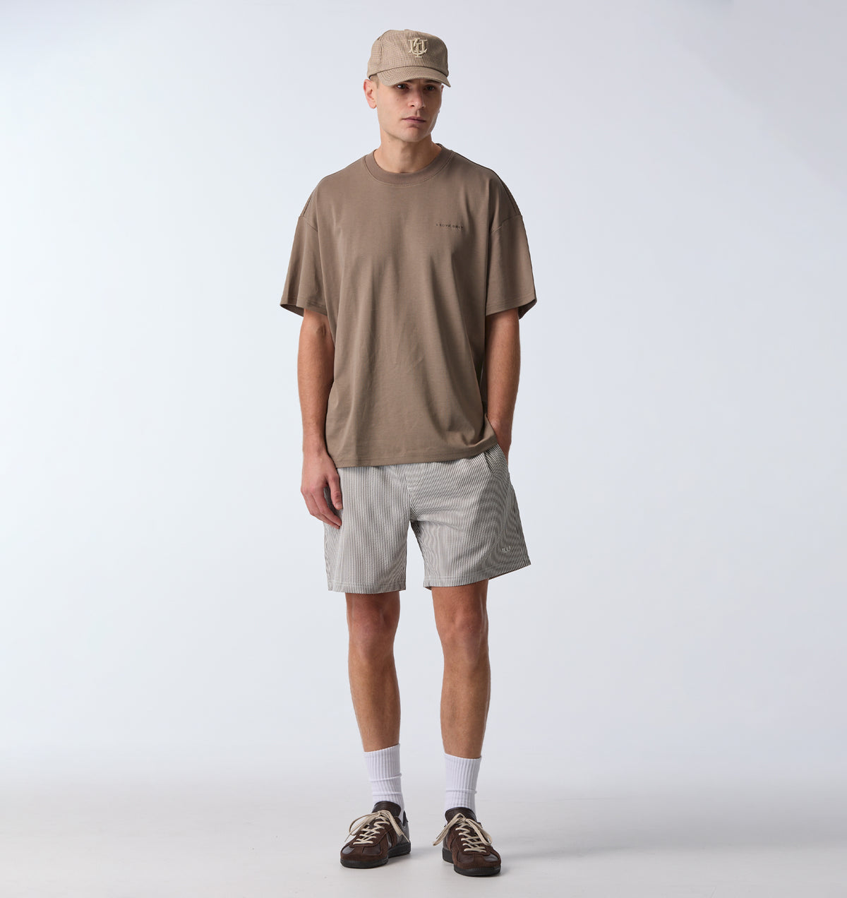 Everyday Short - White/Black Stripe
