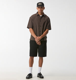 Dawson Boxy SS Shirt - Brown Check